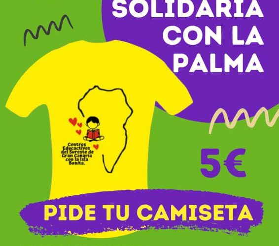 Camiseta solidaria con La Palma